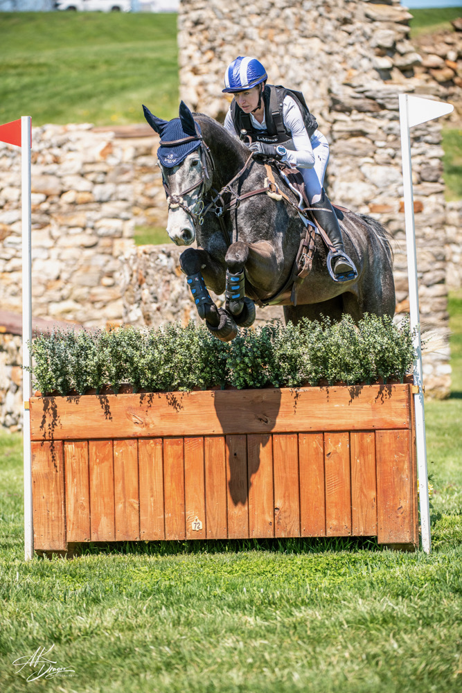 Holly Payne Caravella riding Princess Candy cross-country